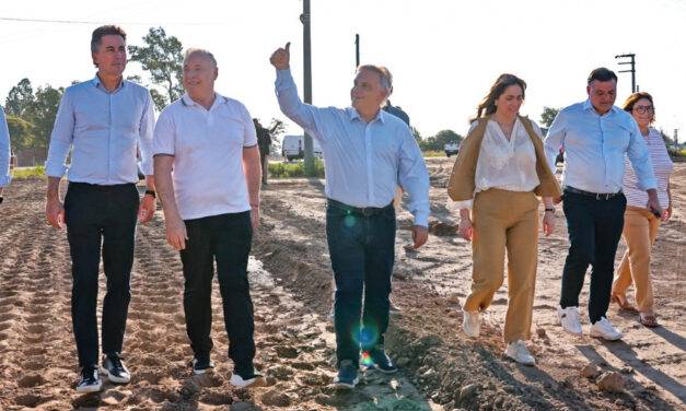 Villa María: Llaryora recorrió la obra de la Circunvalación, que alcanza una avance del 95%