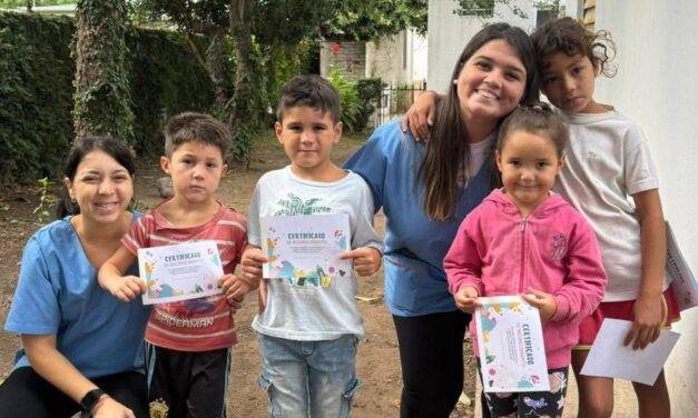 Arias cerró los talleres de verano con el proyecto “Sembrando Valores”