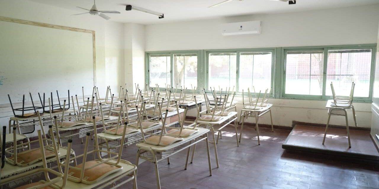 Climatización en las aulas de Villa María: se instalaron 18 equipos en el IPEM Nº275