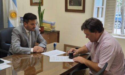 Adelia María firmó un convenio con el Banco Nación