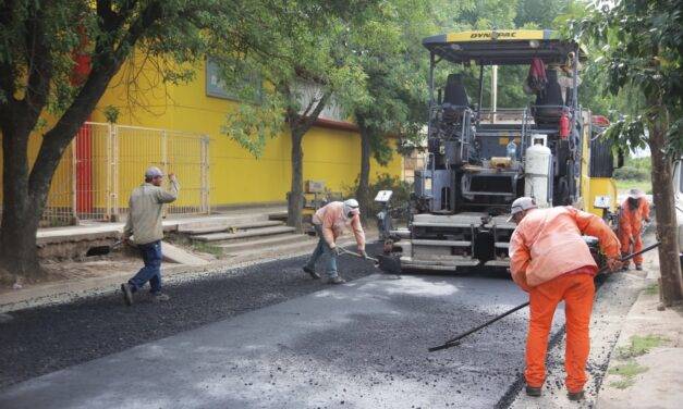 Villa María: En Las Playas, el Municipio avanza con 430 cuadras de pavimento
