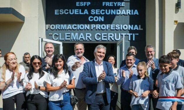Freyre: Llaryora inauguró la primera Escuela Secundaria con Formación Profesional en Industrialización de Productos Lácteos del país