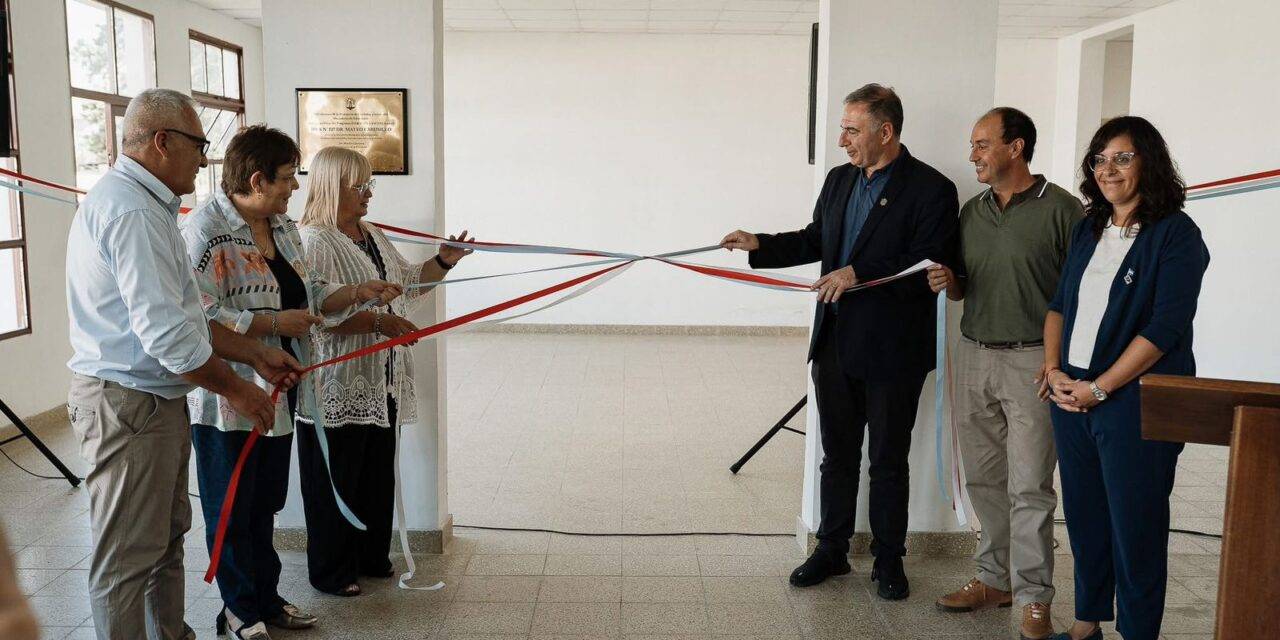 Inauguraron nuevas obras en el I.P.E.A. N° 127 Dr. Mateo Carusillo de Reducción