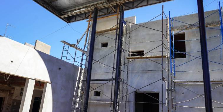 Las Higueras: la remodelación y ampliación del Centro de Salud entró en su última etapa