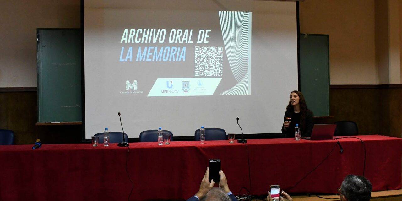 Se presentó el Archivo oral de la Memoria, voces sobre el terrorismo de Estado