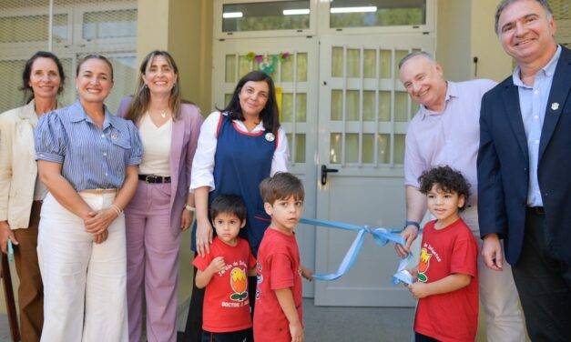Prunotto encabezó la inauguración de una sala para niños de 3 años en Villa María