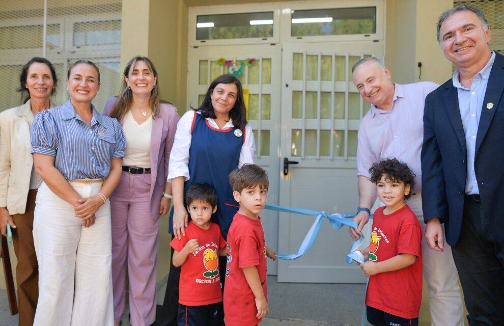 Prunotto encabezó la inauguración de una sala para niños de 3 años en Villa María