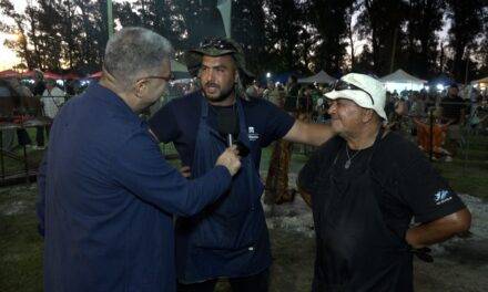 Los asadores a pleno en las Tardecitas Musicales