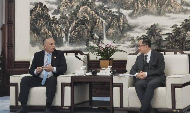 Gestiones en China: Accastello se reunió con el vicepresidente de una entidad de cooperación internacional