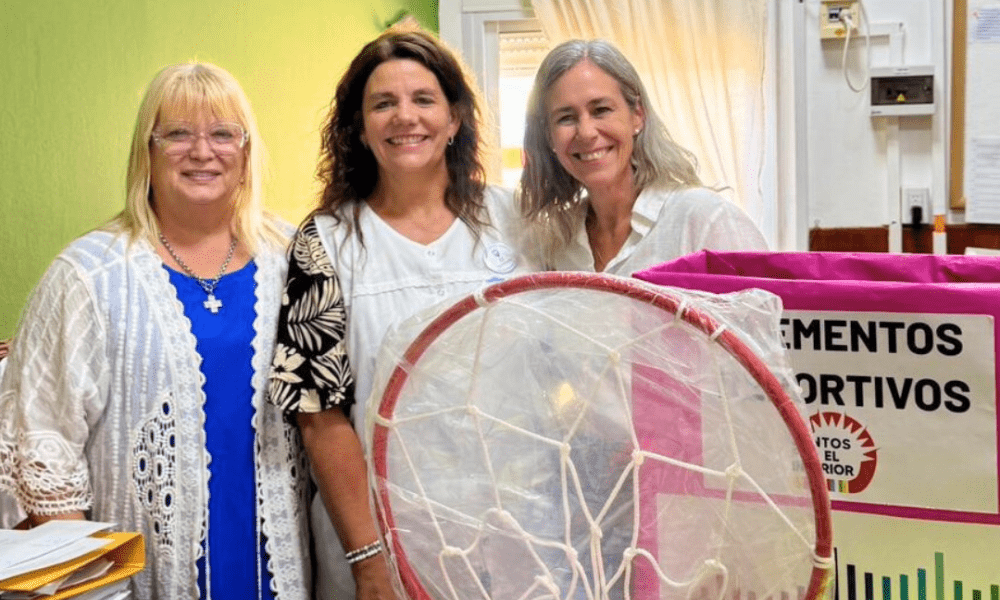 Huanchilla: entregaron elementos deportivos a instituciones educativas y recorrieron el Taller de Usos Múltiples