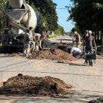 Concretaron en La Cesira un plan intensivo de bacheo