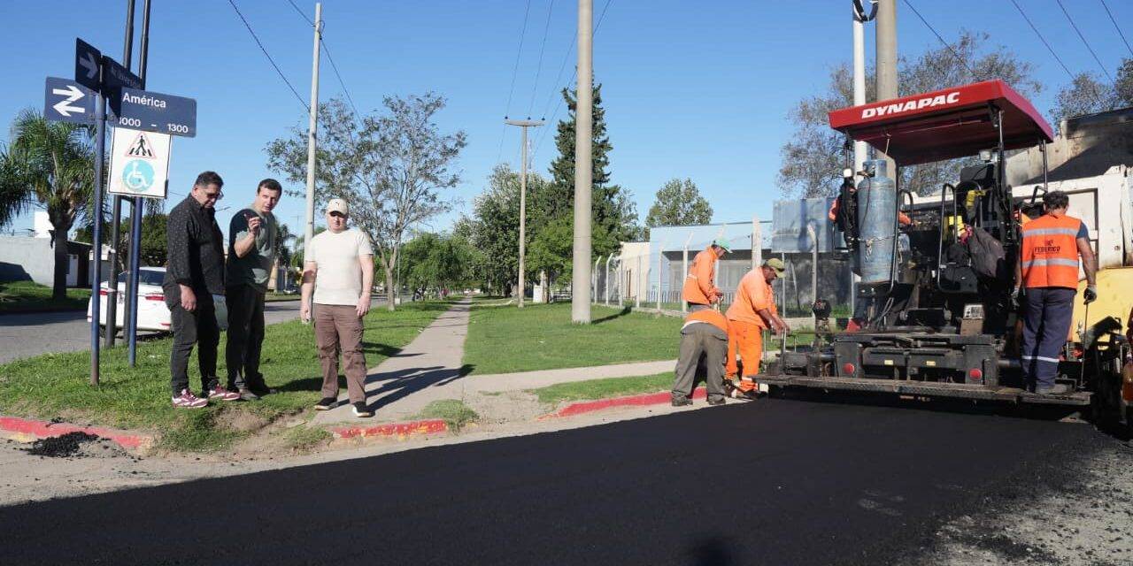 Villa María: Avanza la pavimentación en el barrio San Juan Bautista