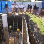 Accastello supervisó la obra de una nueva estación de captación sobre Avenida Dante Alighieri