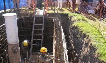 Accastello supervisó la obra de una nueva estación de captación sobre Avenida Dante Alighieri