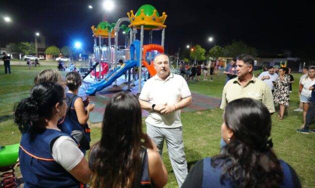 Villa María: se inauguró una nueva plaza de juegos en barrio parque norte