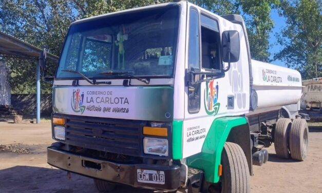 La Carlota incorporó un regador para fortalecer el mantenimiento urbano