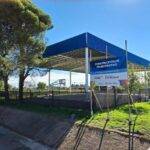 Bulnes avanza con la construcción de un playón multideportivo en el predio del Ferrocarril