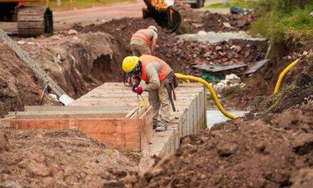 San Francisco: avanza la obra de desagües pluviales en barrio Parque