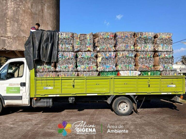 Gigena recuperó más de 6 mil kilos de plástico a través de su sistema de reciclado