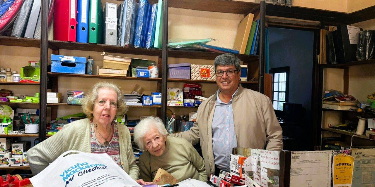 Vicuña Mackenna reconoció la trayectoria de la librería “La Nena”