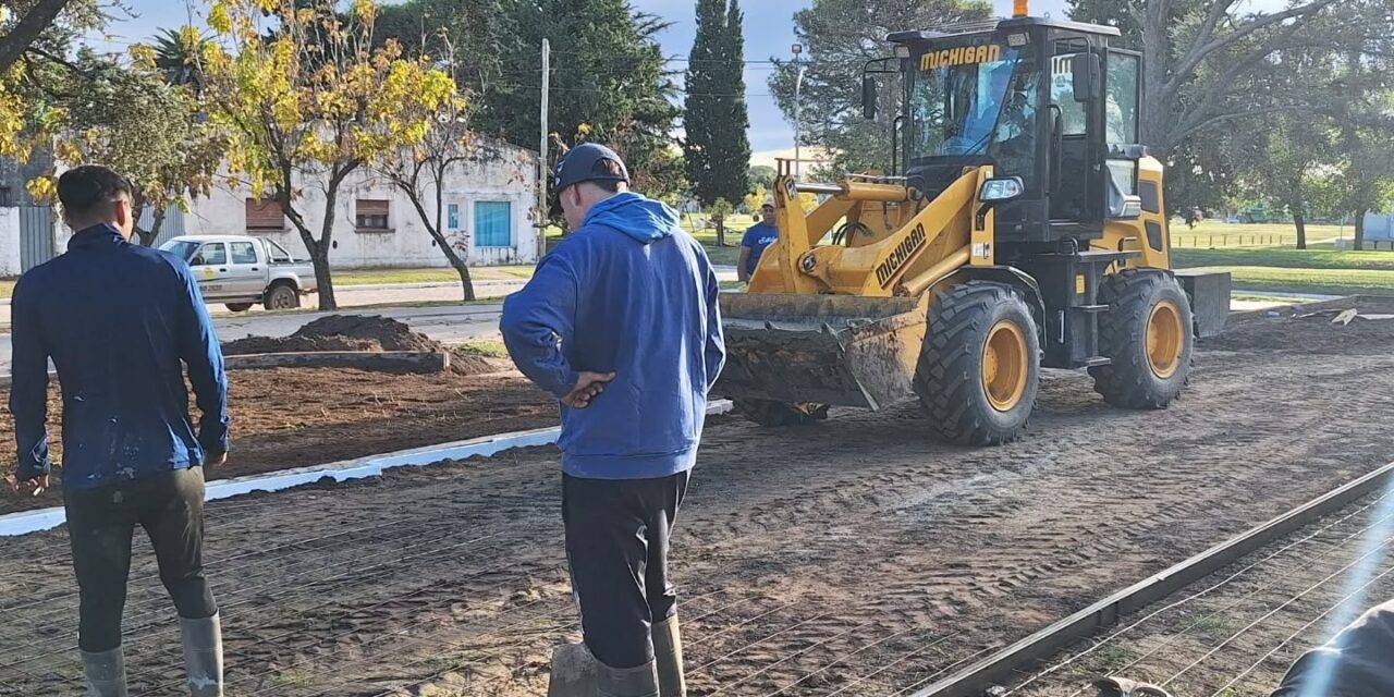 Bulnes avanza con la renovación de la Plaza San Martín