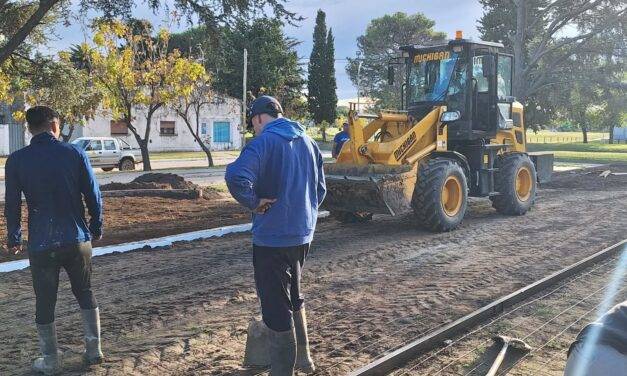 Bulnes avanza con la renovación de la Plaza San Martín