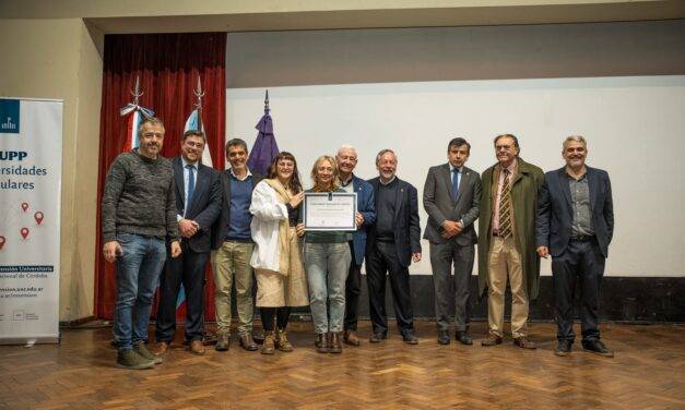 Adelia María: la Universidad Popular recibió un reconocimiento de la UNC