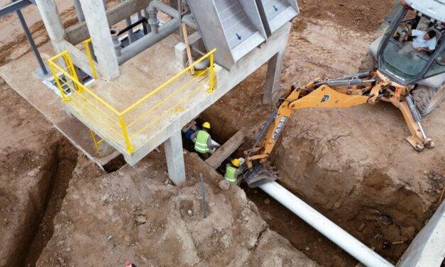 Almafuerte: tramo final de la obra de saneamiento que beneficiará a 16 mil vecinos