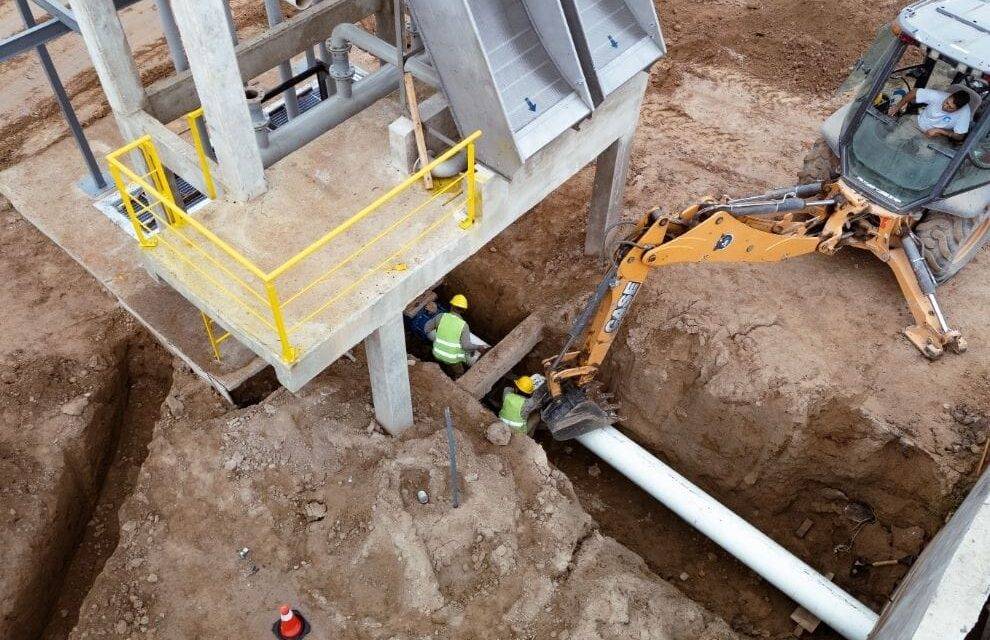 Almafuerte: tramo final de la obra de saneamiento que beneficiará a 16 mil vecinos