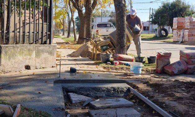 Coronel Moldes avanza con mejoras integrales en el sector de las 40 Viviendas