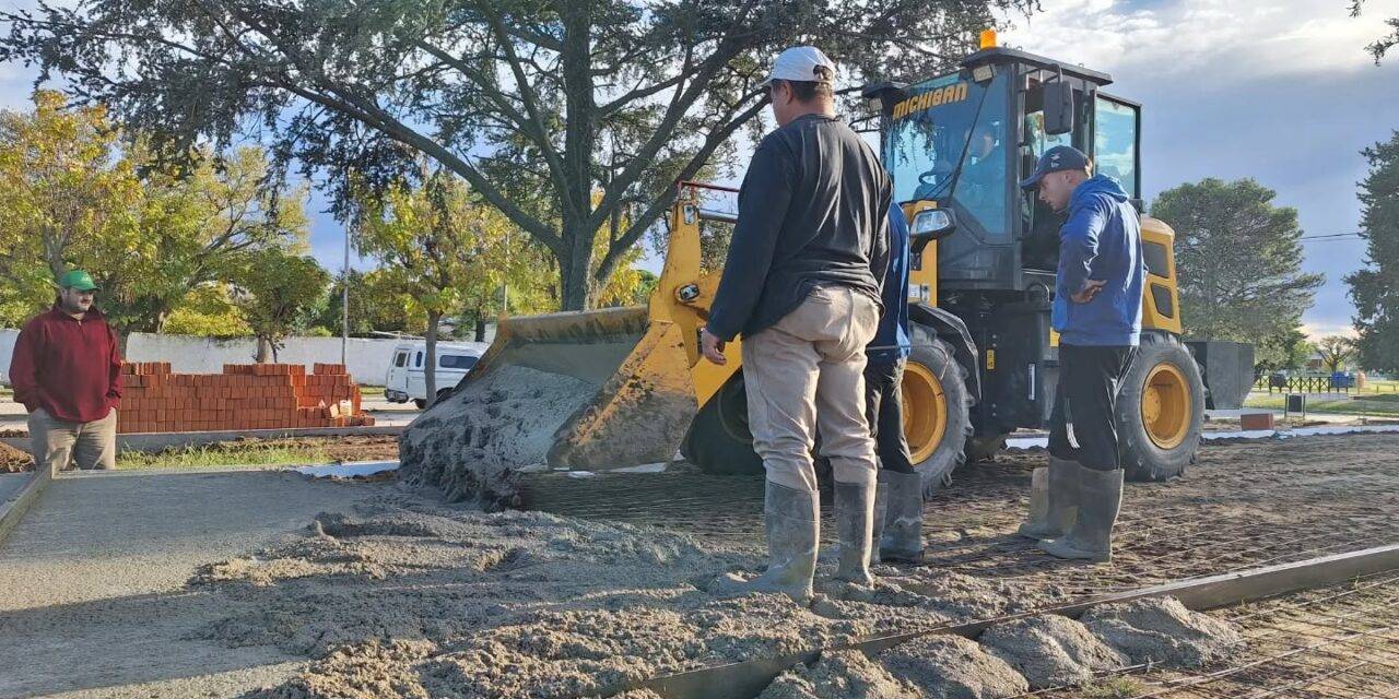 Bulnes avanza con la remodelación de la Plaza San Martín