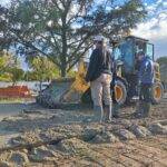 Bulnes avanza con la remodelación de la Plaza San Martín
