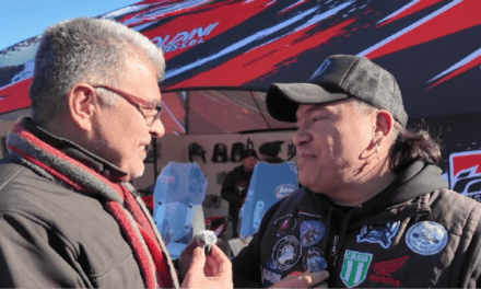 Berny Primo, el influencer motoquero que visitó el Motoencuentro de Alpa Corral