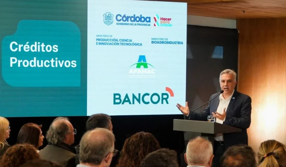 Llaryora lanzó una línea de créditos y se diferenció de Milei: “Ser industrial es ser patriota”