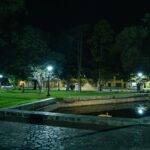 Adelia María completó la primera etapa de la renovación del alumbrado en Plaza Sarmiento