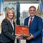 Llaryora recibió a la vicepresidenta de Uruguay, Carolina Cosse Garrido