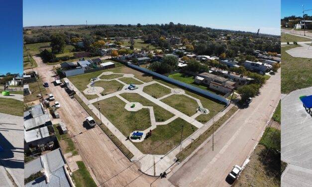 Obras: Renovación plaza El Niño en Levalle