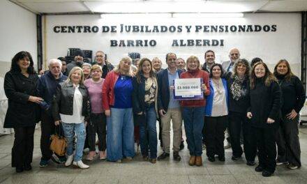 Prunotto destacó el rol de los centros de jubilados en su visita al barrio Alberdi de Río Cuarto