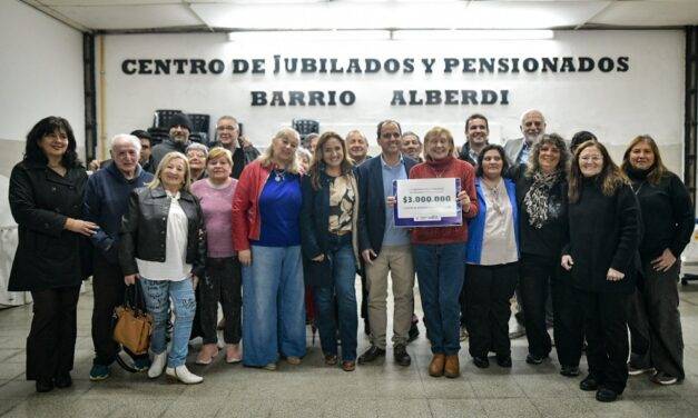 Prunotto destacó el rol de los centros de jubilados en su visita al barrio Alberdi de Río Cuarto