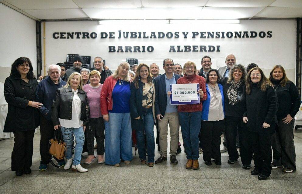 Prunotto destacó el rol de los centros de jubilados en su visita al barrio Alberdi de Río Cuarto