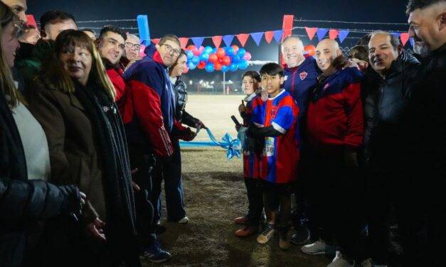 VILLA MARIA: ACCASTELLO INAUGURÓ EL NUEVO PREDIO DEPORTIVO DE SAN LORENZO Y DEPORTIVO LAS PLAYAS