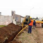 Las Higueras inició una nueva obra de gas natural en Loteo 2 Portal del Sol