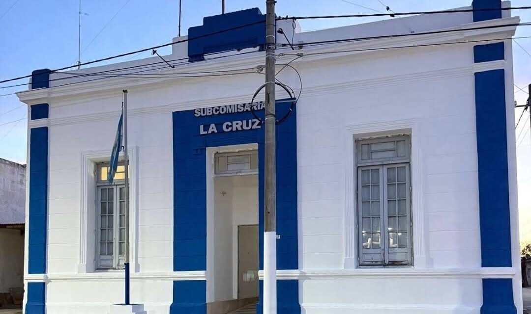 La Cruz realizó tareas de mantenimiento en el edificio de la Subcomisaría