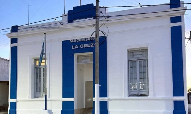 La Cruz realizó tareas de mantenimiento en el edificio de la Subcomisaría