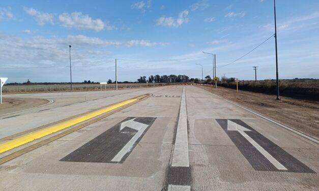 La obra del tránsito pesado en Alejandro Roca alcanzó el 80% de ejecución