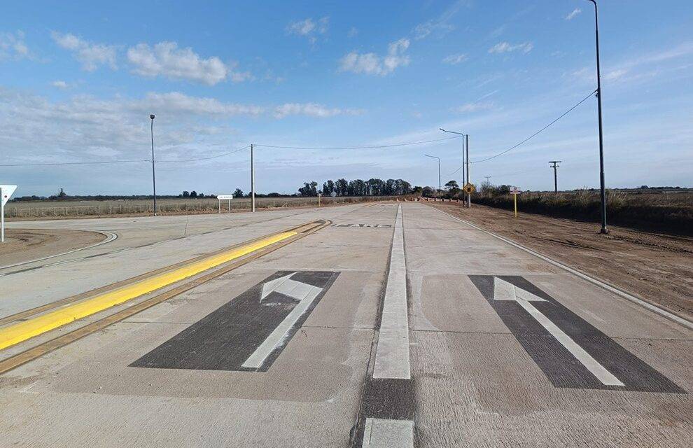 La obra del tránsito pesado en Alejandro Roca alcanzó el 80% de ejecución