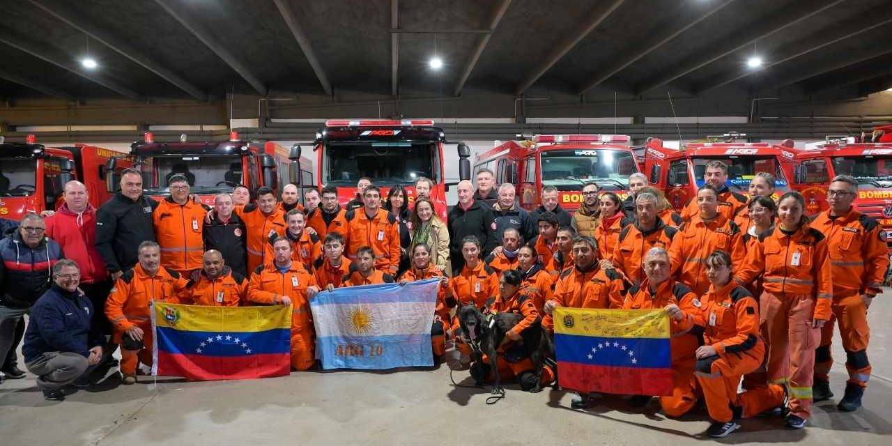 Prunotto celebró el regreso heroico de la Brigada USAR ARG-10 Córdoba: “Un orgullo que trasciende fronteras”