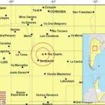 Con un sismo en Río Cuarto, se elevó a tres el número de temblores registrados en pocas horas en la región