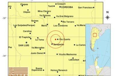 Con un sismo en Río Cuarto, se elevó a tres el número de temblores registrados en pocas horas en la región