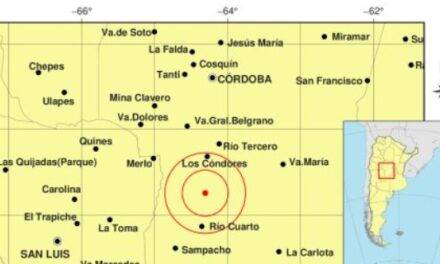 Dos temblores se registraron en menos de una hora cerca de Alcira Gigena